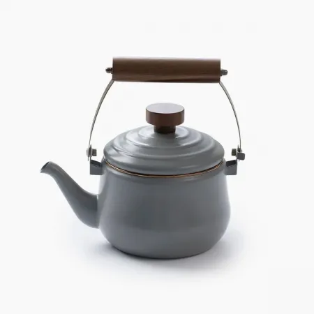 Arduvaz Gri Emaye Demlik